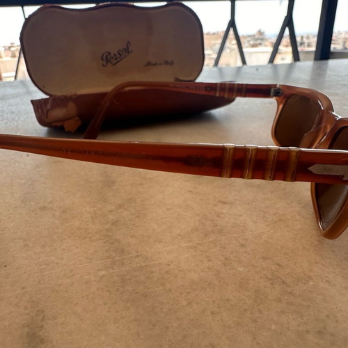 Persol vintage sunglasses unisex used, beige