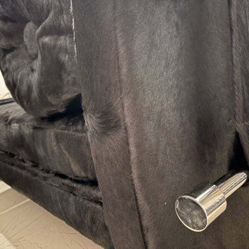 Black recliner like new, length 1.80m width 75cm
