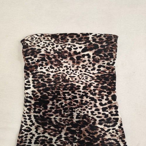 Strapless animal print blouse H&M new, size S