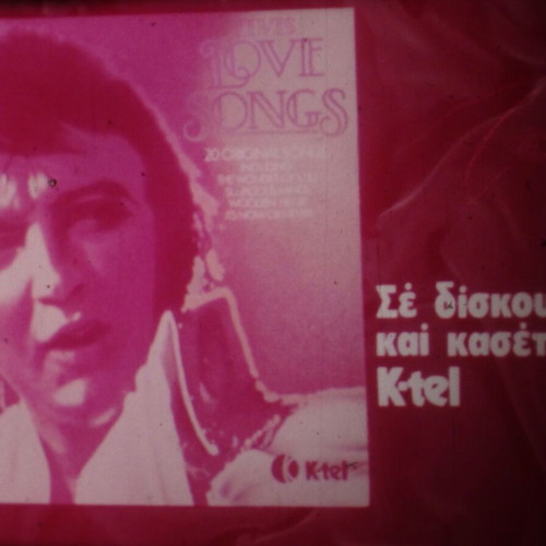 16mm advertising film used from 1970s "Disk LP-Elvis Love Songs"