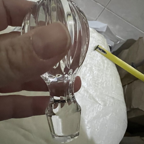 Crystal decanter new with stopper