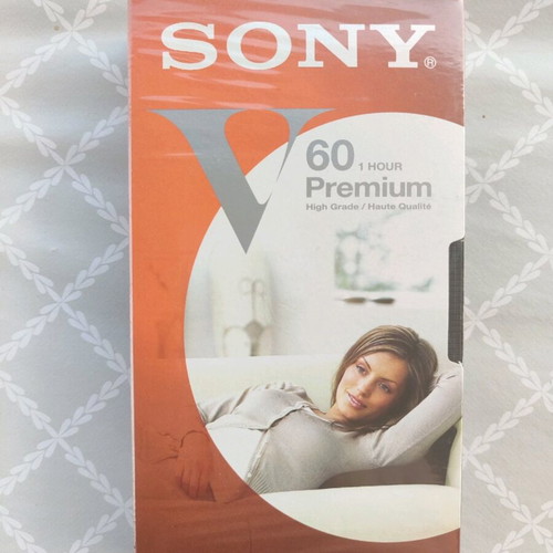 Sony V60 VHS video cassette sealed blank new