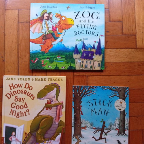 Children's illustrated book set of 3, English