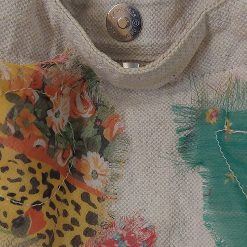 Zara Tote Shoulder Bag Boho Patchwork like new