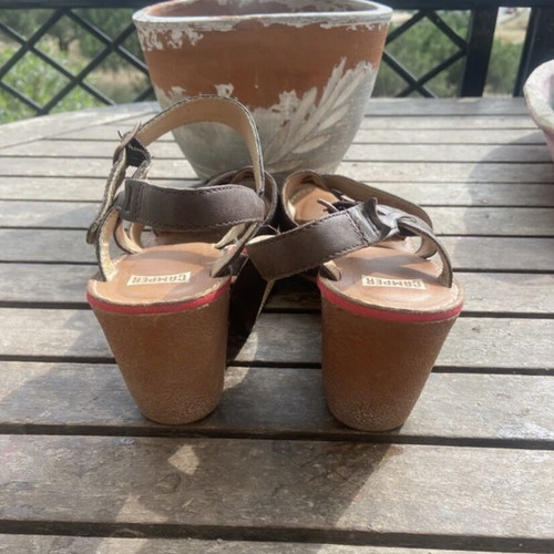 Camper sandals size 40 used, brown