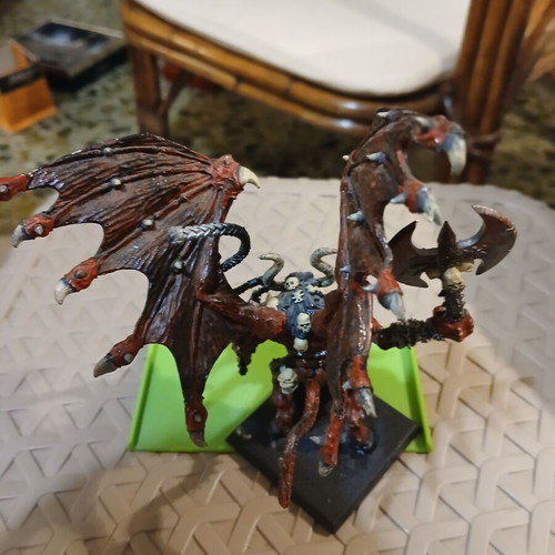 Warhammer Chaos Bloodthirster metal model painted, like new