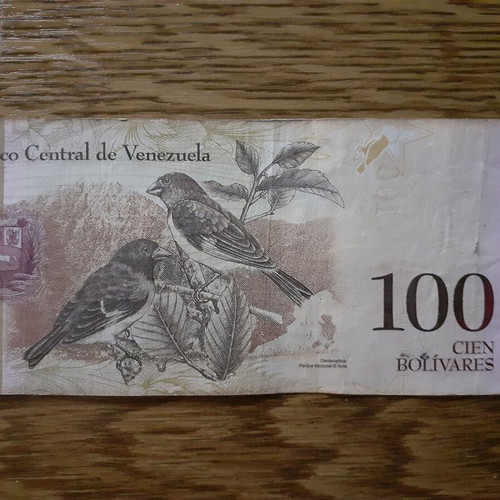 Venezuela 100 Bolivares banknote 2015 P#93 VF/XF