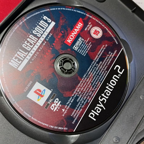 Metal Gear Solid 3 Subsistence PS2 game used with bonus disc