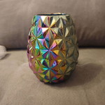 Decorative vase iridescent used