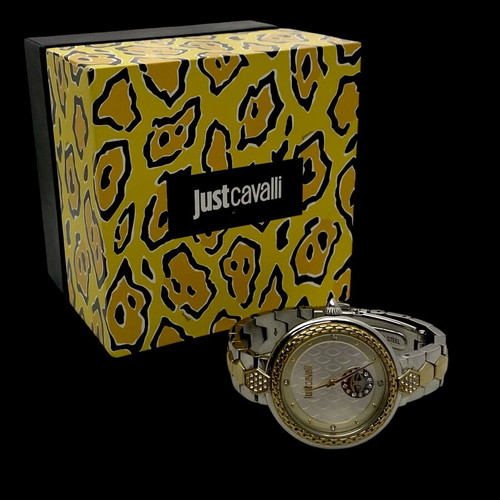 Just Cavalli women's watch 32mm like new, yellow and silver
