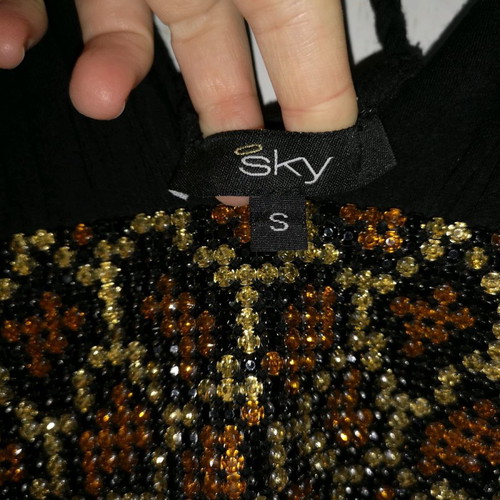 Sky dress used, black, sexy evening, size S
