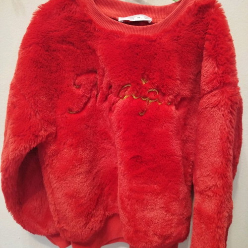Terranova red sweatshirt like new, size 128-134 cm (8-9 years)