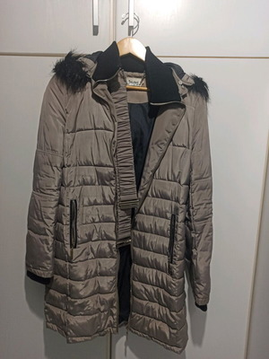 Toi moi long jacket used, size M, black and grey