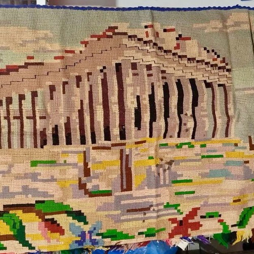 Parthenon hand embroidery used