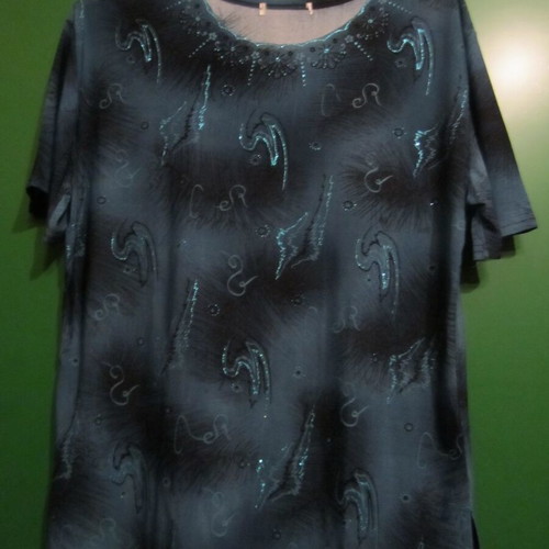 Blouse Large like new, blue, size 48