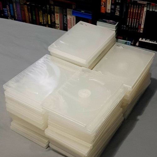 DVD cases like new, transparent