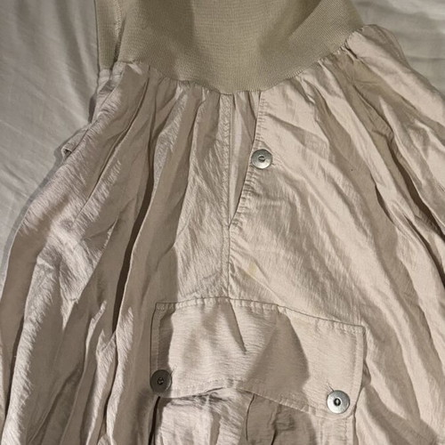 Princess Strapless Balloon Dress Large beige champagne like new