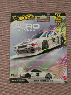 Hotwheels Nissan Skyline R32 toy car, Aero Styles series