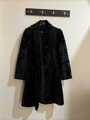 Long Black Synthetic Fur Zara New
