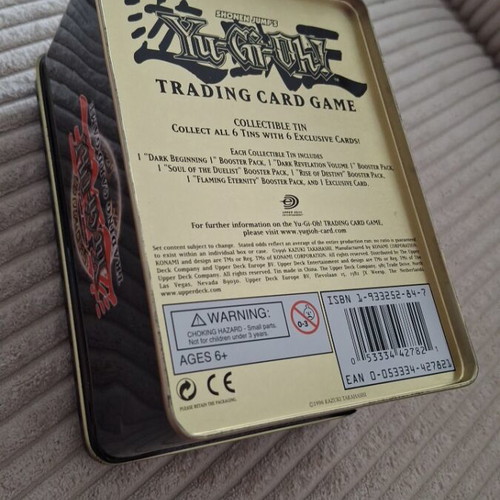 Yu-Gi-Oh Rocket Warrior metal collectible tin box like new