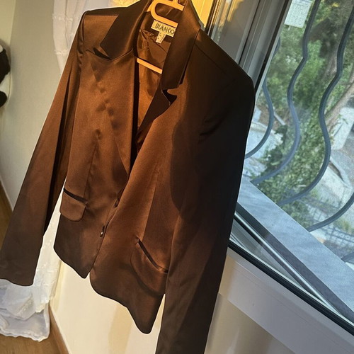 Bianco brown jacket size 46 medium like new