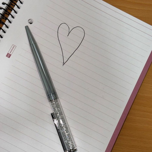 Swarovski Silver Pen with Crystals New