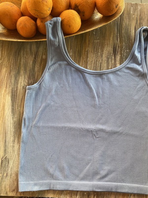 H&M Blue Fitted Top like new, size Large
