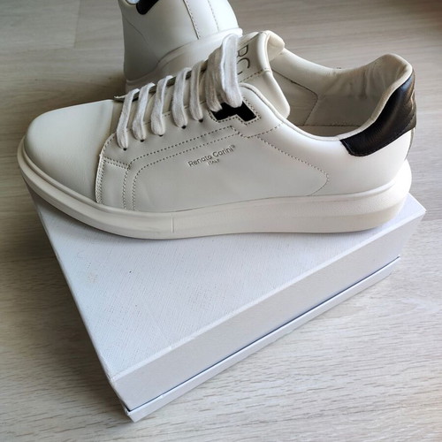 Renato Garini sneakers size 46 like new, white with black detail