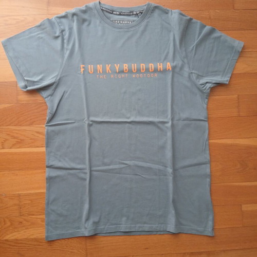 Funky Buddha short sleeve T-shirt, olive green, size M