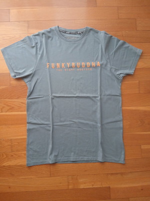 Funky Buddha short sleeve T-shirt, olive green, size M