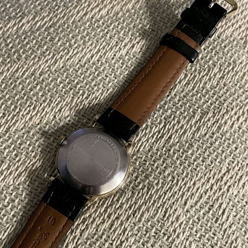 Hamilton vintage winding watch used, 1960s, gold tone
