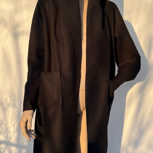 Coat - Robe like new, black, size S, Newcollection