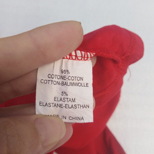 Red elastic top with sequined straps like new