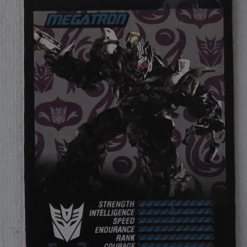 Transformers Megatron card with stats