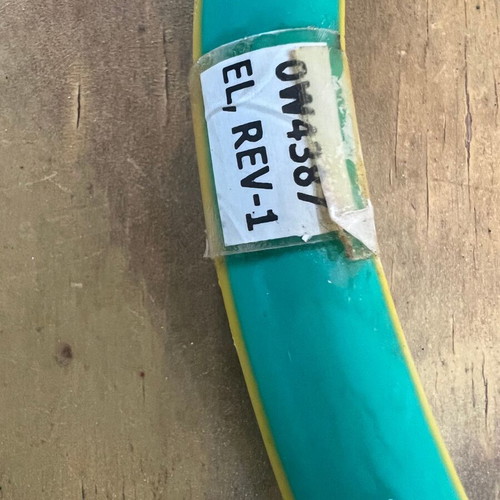 Ground fire cables used, set of 4 pieces, green/yellow