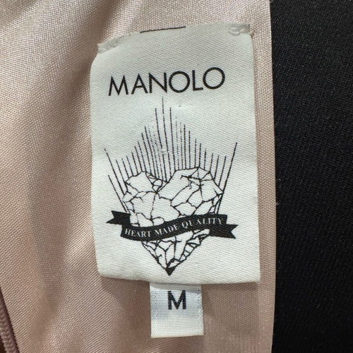 Manolo mini dress like new, powder pink with velvet texture