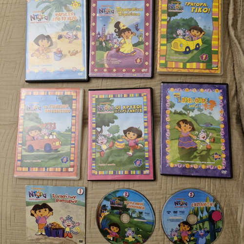 Dora the Explorer 9 DVD set, dubbed cartoons