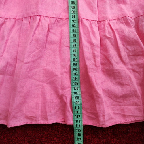 Zara Linen Midi Dress New with Tags, Pink Fuchsia, Size M