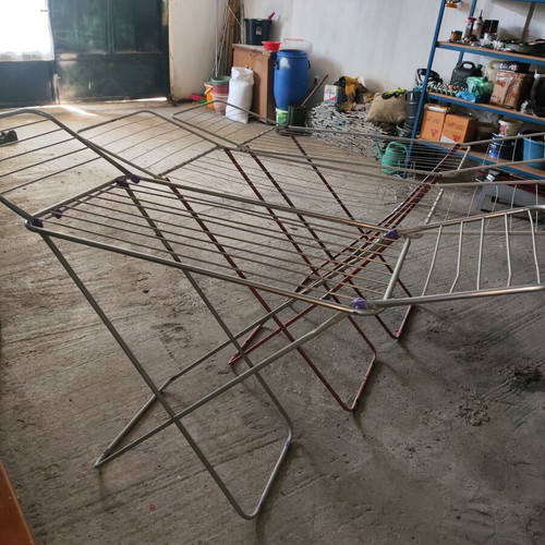 Folding clothes drying racks used, pack of 3 pieces
