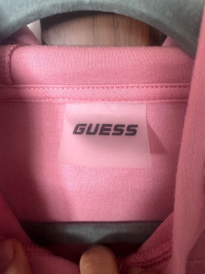 Guess short women's hoodie like new, pink, size S/M