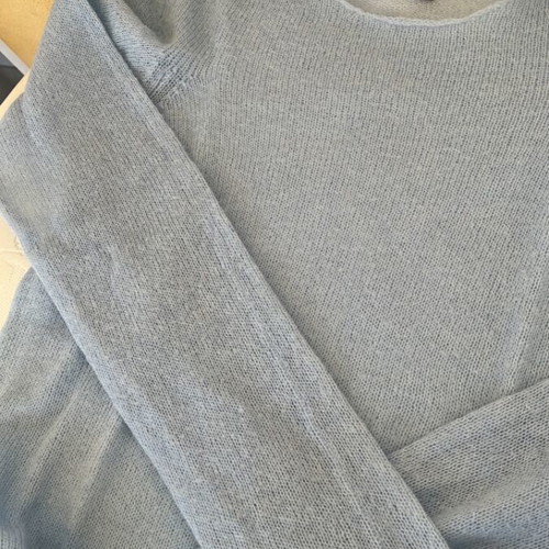 Vintage baby blue wool sweater large, like new