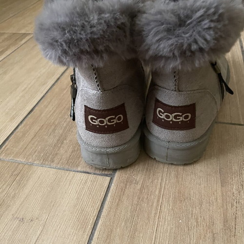 Winter ankle boots used, grey