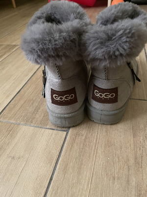 Winter ankle boots used, grey