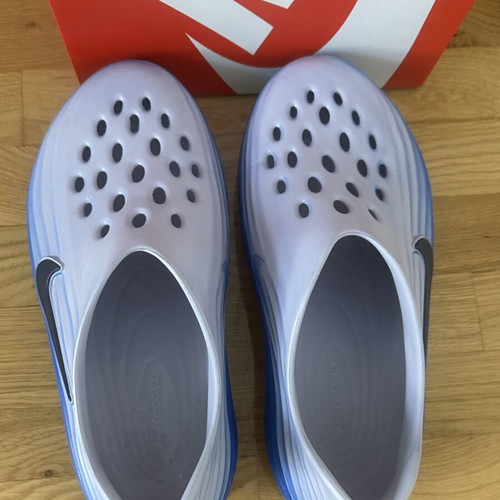 Nike ReactX Rejuven8 men's slippers size 44, white and blue