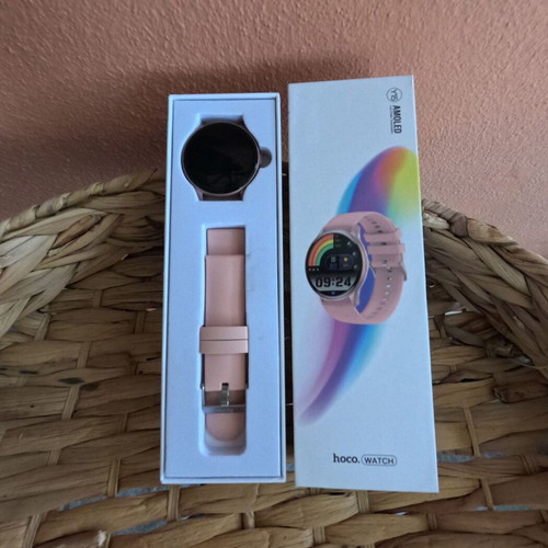 Hoco Y15 Aluminium Smartwatch with Heart Rate Monitor Pink Gold new