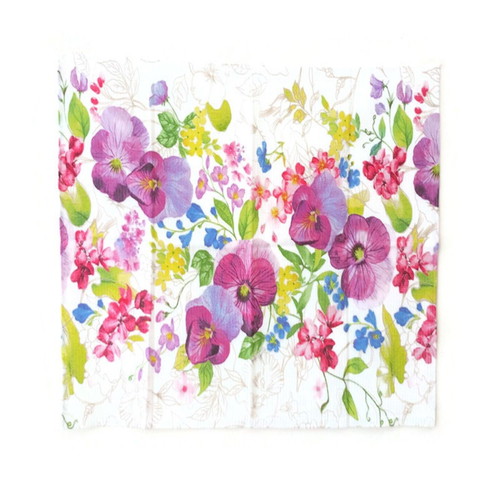 Viola (Pansies) towel new, 100% cotton, 50x70 cm