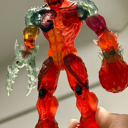 Gormiti Lavion Exclusive Action Figure used, rare transparent Italian edition