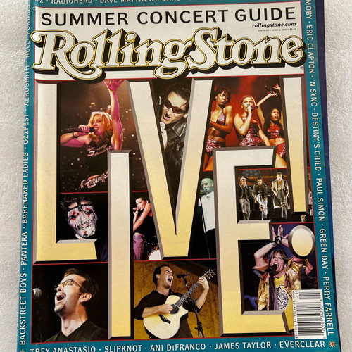 Rolling Stone magazine 2001 used with Madonna, U2, Destiny's Child on cover