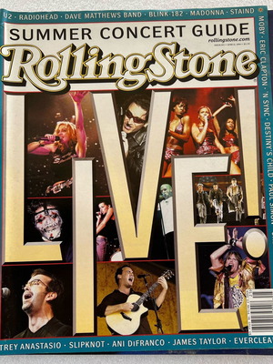Rolling Stone magazine 2001 used with Madonna, U2, Destiny's Child on cover
