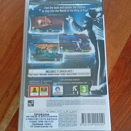 Michael Jackson The Experience 2010 PSP game new sealed